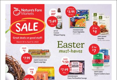 Nature's Fare Markets Flyer March 30 to April 12