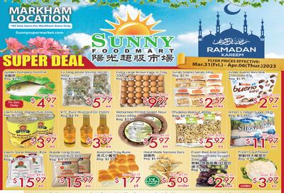 Sunny Foodmart (Markham) Flyer March 31 to April 6