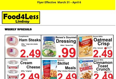 Food 4 Less (Lindsay) Flyer March 31 to April 6