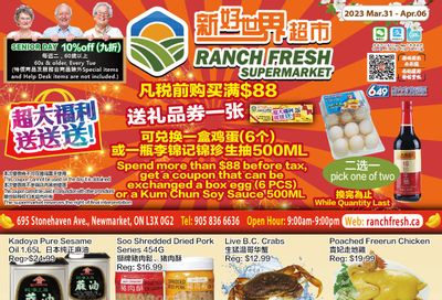 Ranch Fresh Supermarket Flyer March 31 to April 6