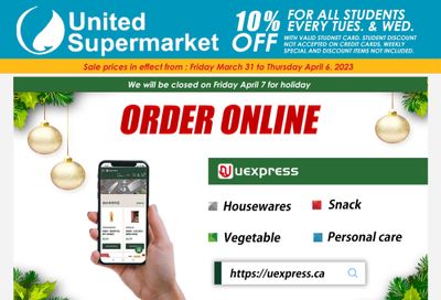 United Supermarket Flyer March 31 to April 6
