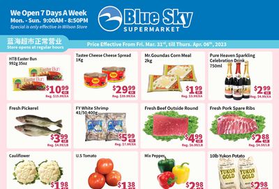 Blue Sky Supermarket (North York) Flyer March 31 to April 6