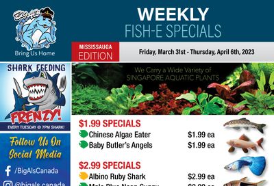 Big Al's (Mississauga) Weekly Specials March 31 to April 6