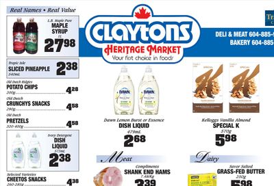 Claytons Heritage Market Flyer March 31 to April 6