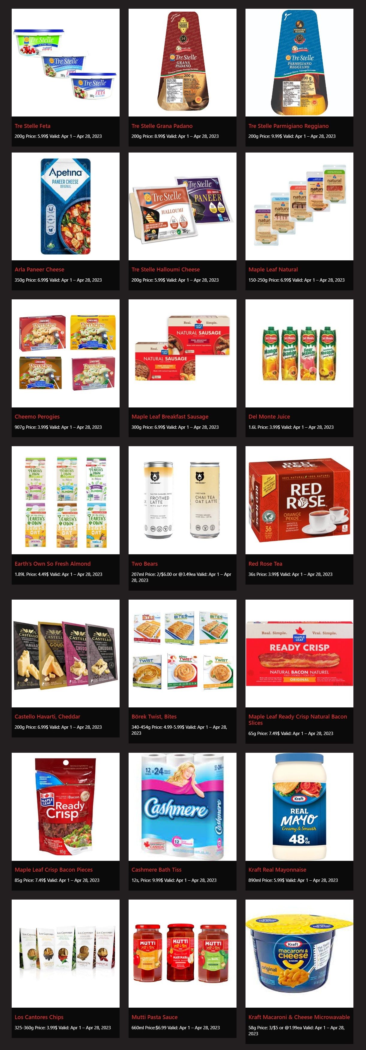 Rabba in-store Deals April 1 to 28