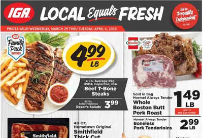 IGA (KY) Weekly Ad Flyer Specials March 29 to April 4, 2023