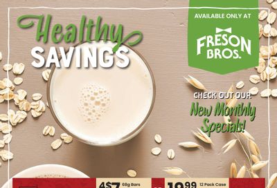 Freson Bros. Healthy Savings Flyer March 31 to April 27