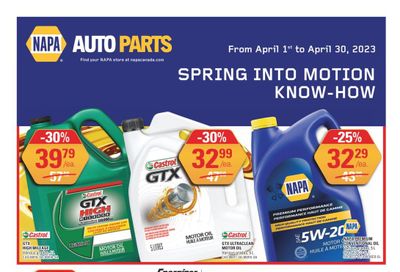 NAPA Auto Parts Flyer April 1 to 30
