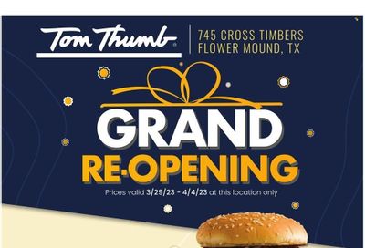 Tom Thumb (TX) Weekly Ad Flyer Specials March 29 to April 4, 2023