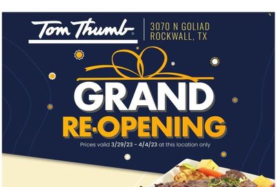 Tom Thumb (TX) Weekly Ad Flyer Specials March 29 to April 4, 2023