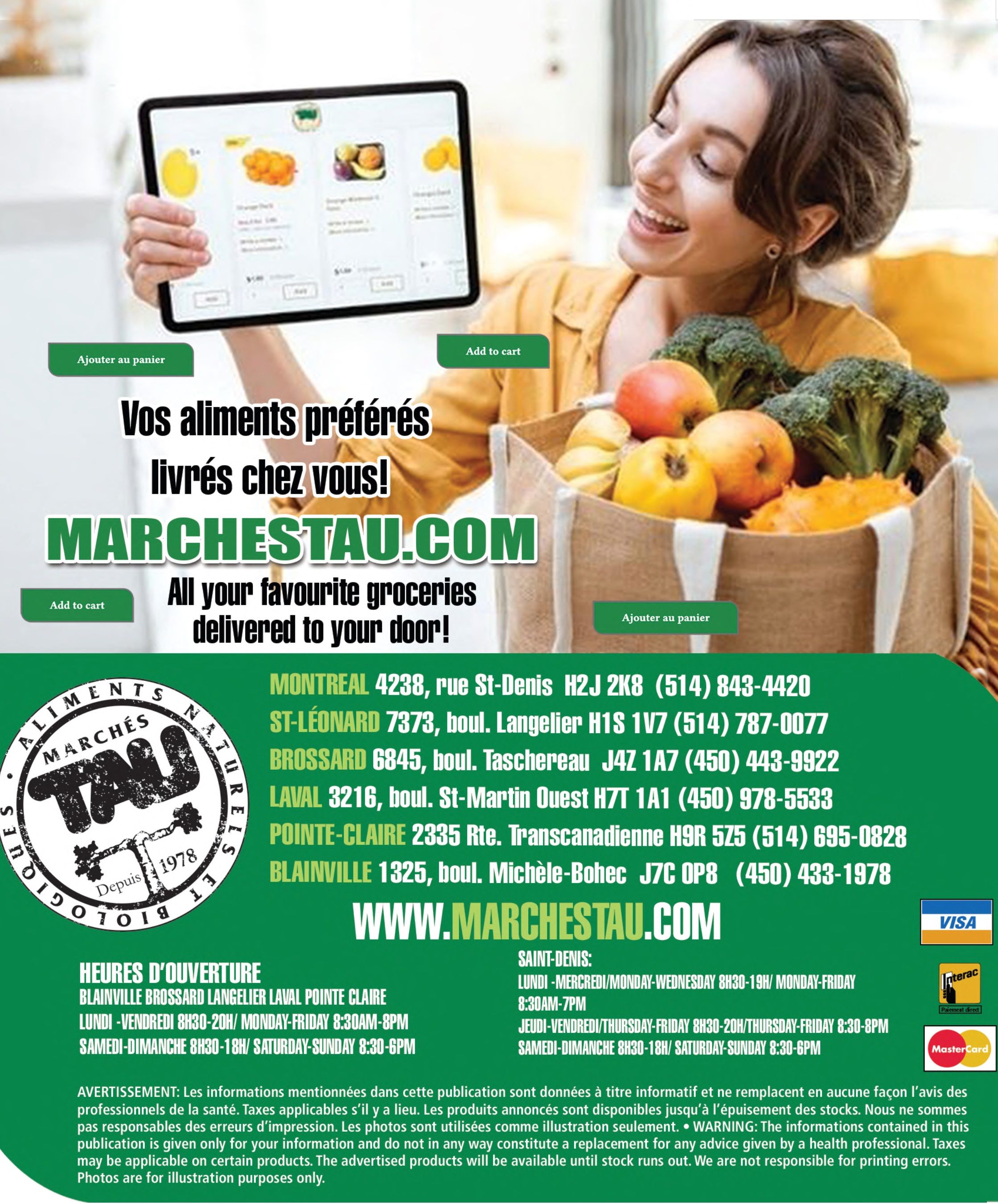 Marches Tau Flyer April 3 to 23