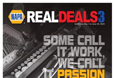 NAPA Auto Parts Real Deals Flyer May 1 to June 30