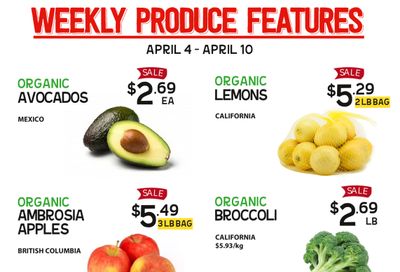 Pomme Natural Market Weekly Produce Flyer April 4 to 10
