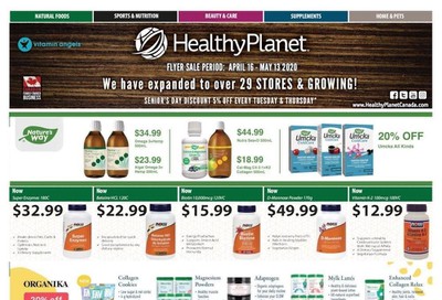 Healthy Planet Flyer April 16 to May 13