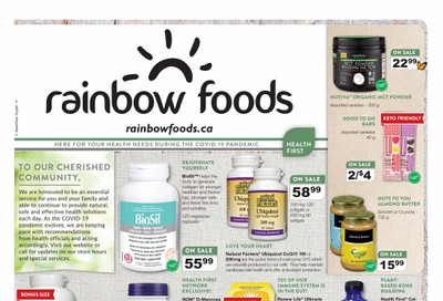 Rainbow Foods Health First Flyer May 1 to 31