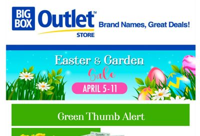 Big Box Outlet Store Flyer April 5 to 11