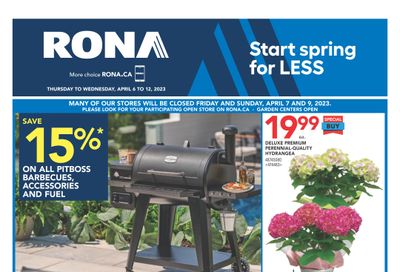 Rona (ON) Flyer April 6 to 12