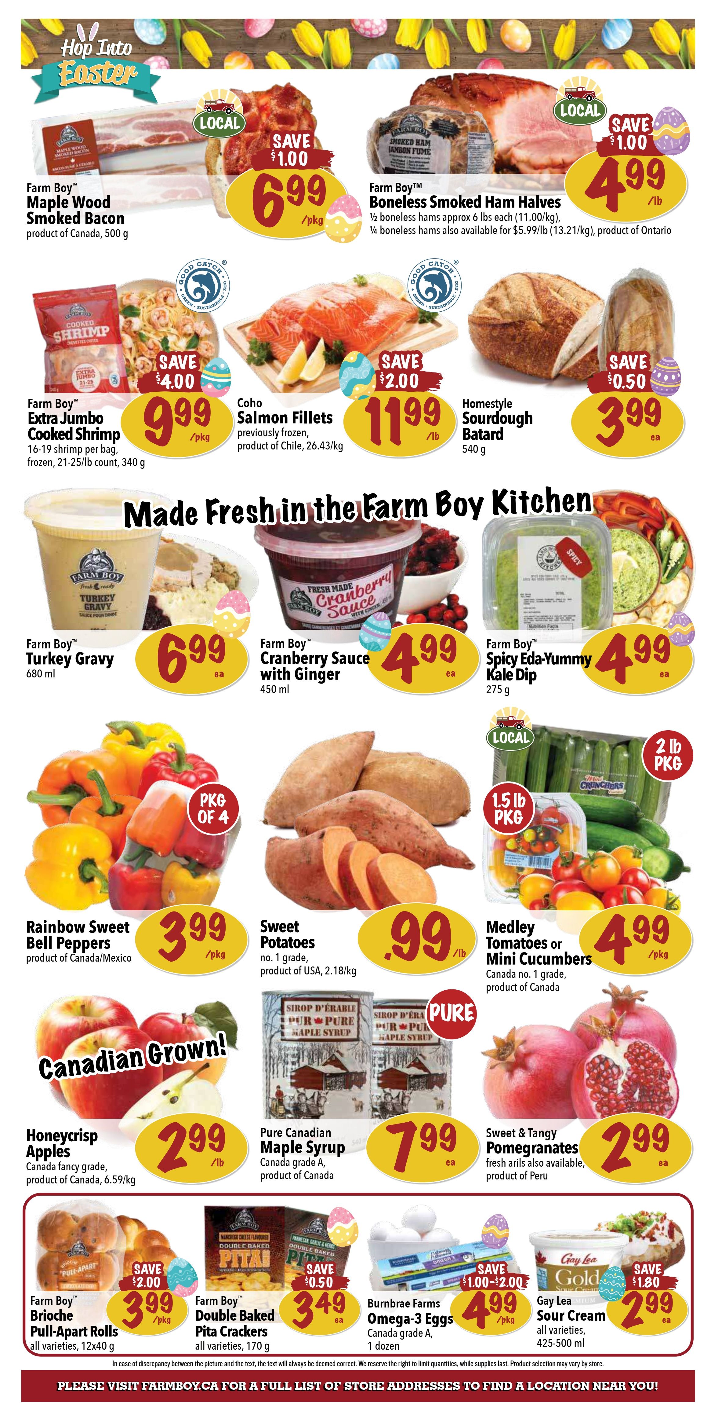 Farm Boy Flyer April 6 to 12