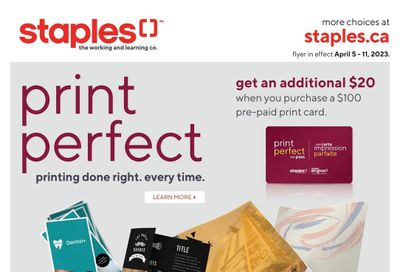 Staples Flyer April 5 to 11