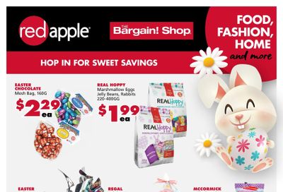 The Bargain Shop & Red Apple Stores Flyer April 6 to 9