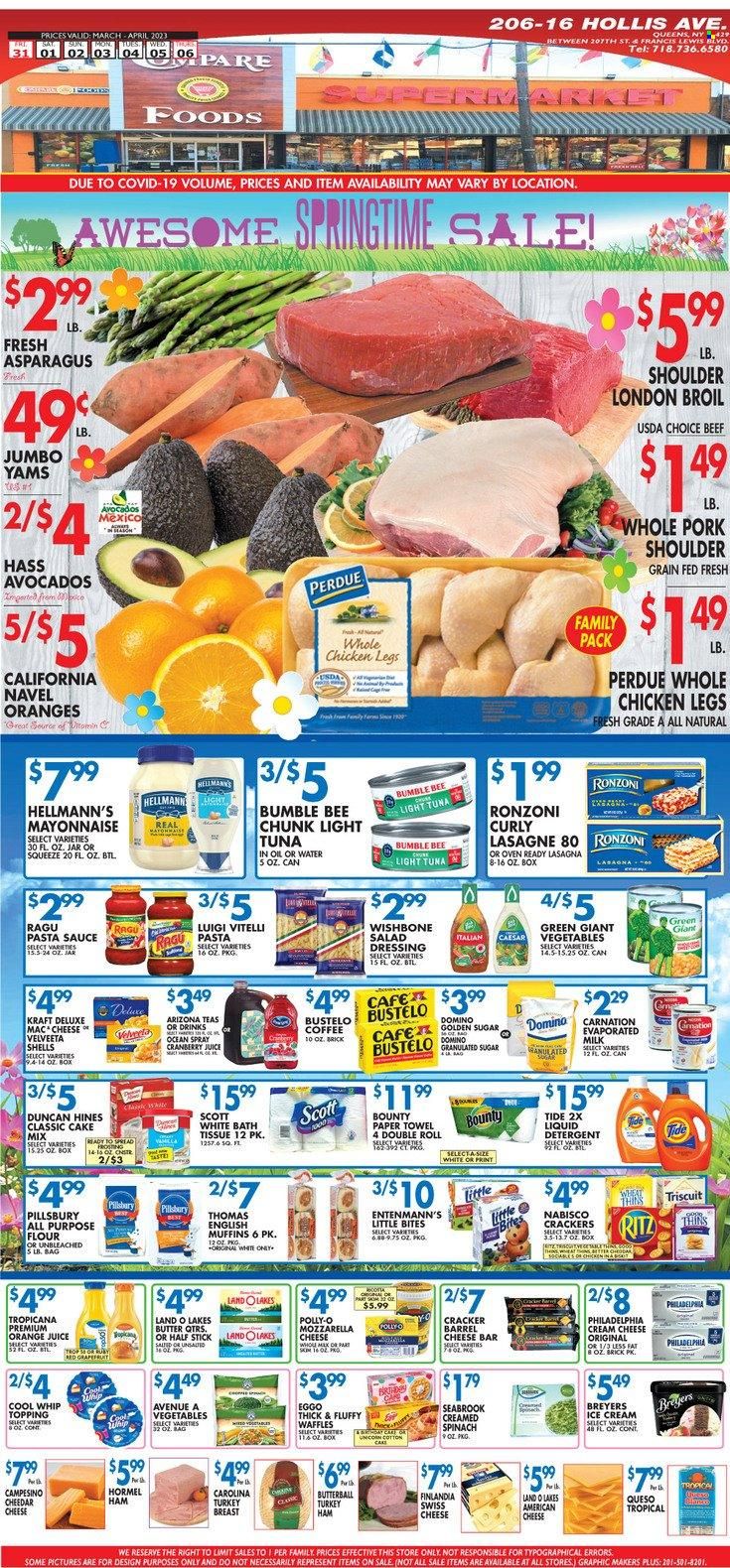 Compare Foods (NY) Weekly Ad Flyer Specials March 31 to April 6, 2023