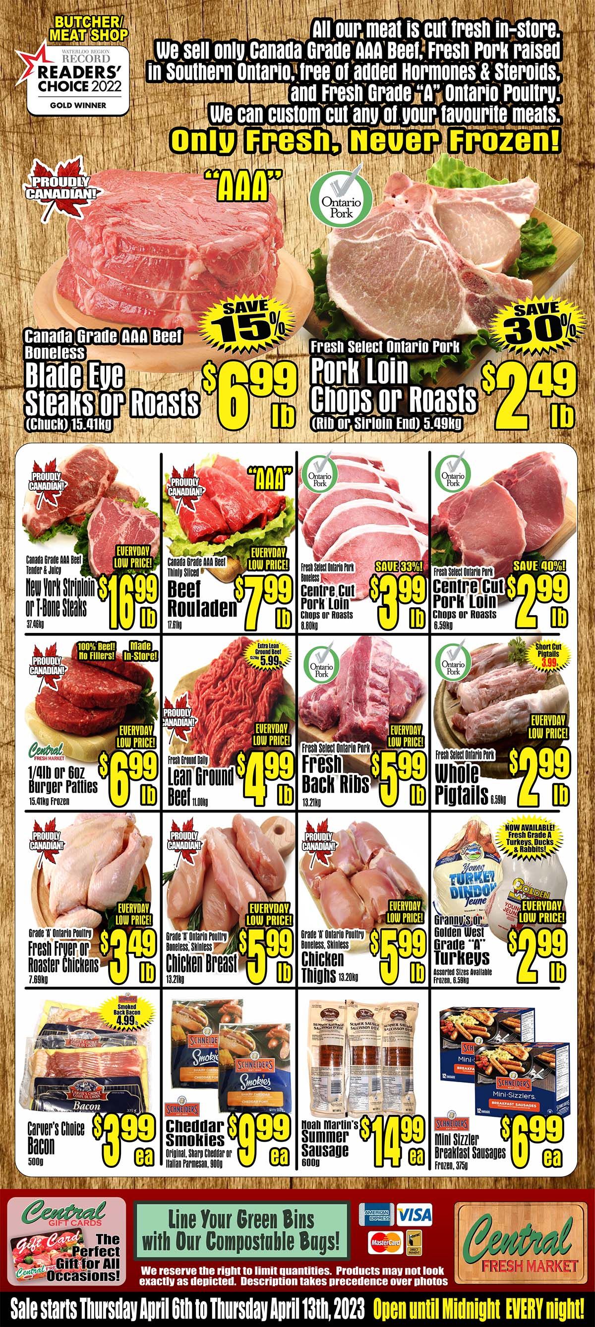 Central Fresh Market Flyer April 6 to 13