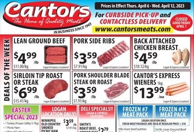 Cantor's Meats Flyer April 6 to 12