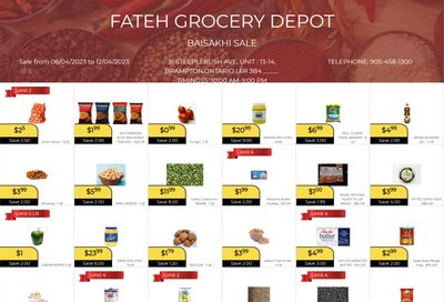 Fateh Grocery Depot Flyer April 6 to 12