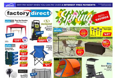 Factory Direct Flyer April 6 to 11