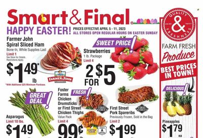 Smart & Final (CA) Weekly Ad Flyer Specials April 5 to April 11, 2023