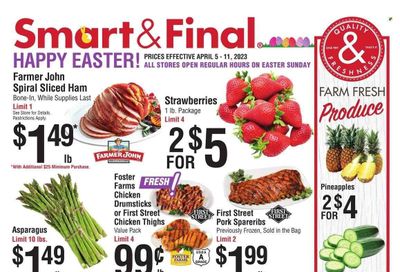 Smart & Final (CA) Weekly Ad Flyer Specials April 5 to April 11, 2023