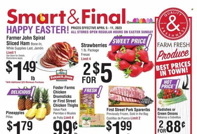 Smart & Final (CA) Weekly Ad Flyer Specials April 5 to April 11, 2023