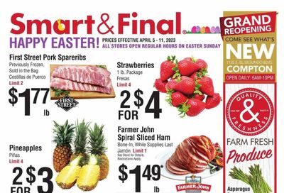 Smart & Final (CA) Weekly Ad Flyer Specials April 5 to April 11, 2023