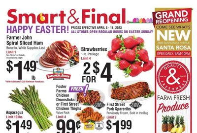 Smart & Final (CA) Weekly Ad Flyer Specials April 5 to April 11, 2023