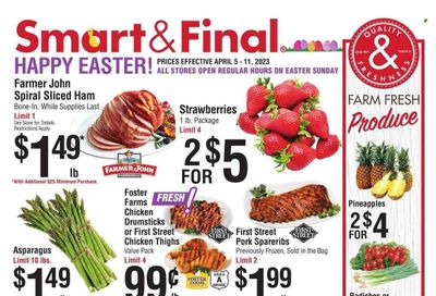 Smart & Final (CA) Weekly Ad Flyer Specials April 5 to April 11, 2023