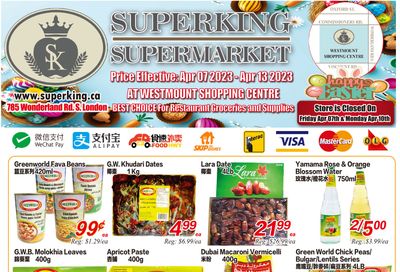Superking Supermarket (London) Flyer April 7 to 13