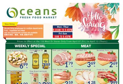 Oceans Fresh Food Market (West Dr., Brampton) Flyer April 7 to 13