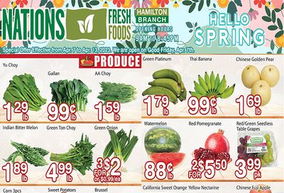 Nations Fresh Foods (Hamilton) Flyer April 7 to 13