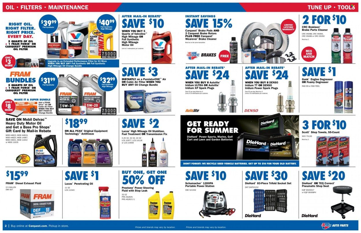 Carquest Weekly Ad Flyer Specials March 30 to May 24, 2023