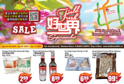 Field Fresh Supermarket Flyer April 7 to 13