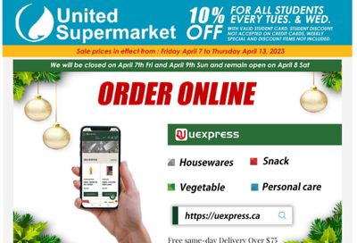 United Supermarket Flyer April 7 to 13