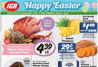 IGA (KY) Weekly Ad Flyer Specials April 5 to April 11, 2023