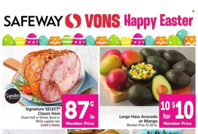 Vons (CA) Weekly Ad Flyer Specials April 5 to April 11, 2023