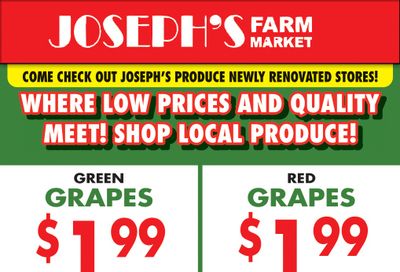 Joseph's Farm Market Flyer April 8 to 12
