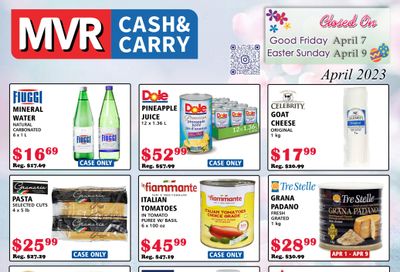 MVR Cash and Carry Flyer April 1 to 30