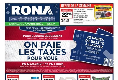 Rona (QC) Flyer October 31 to November 6