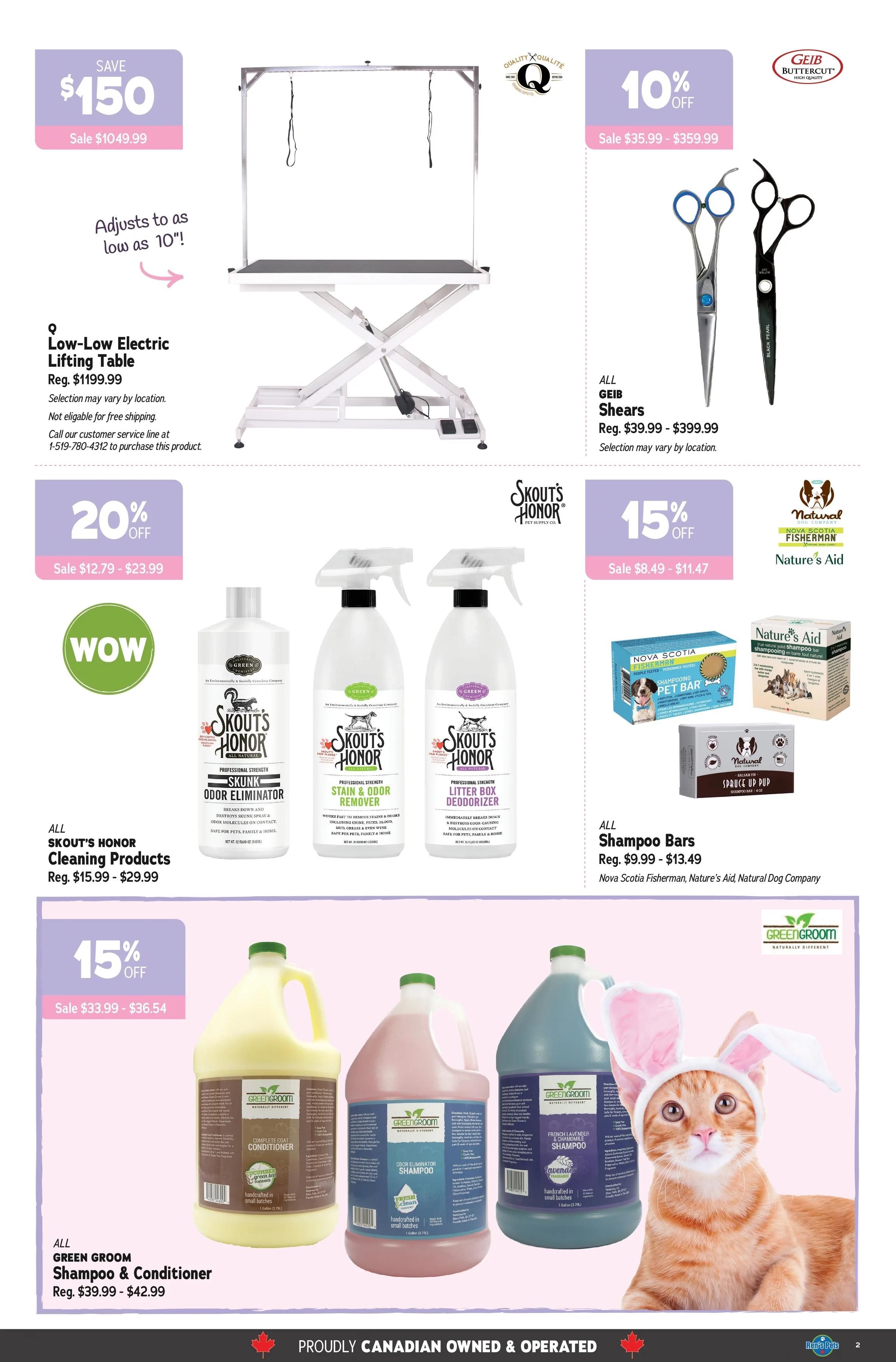 Ren's Pets Hop into Grooming Flyer April 10 to 23