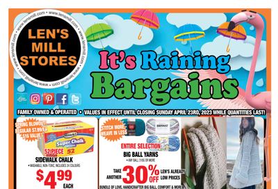 Len's Mill Stores Flyer April 10 to 23
