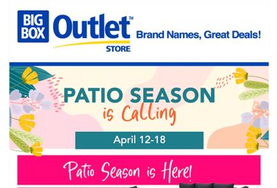 Big Box Outlet Store Flyer April 12 to 18