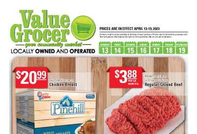 Value Grocer Flyer April 13 to 19